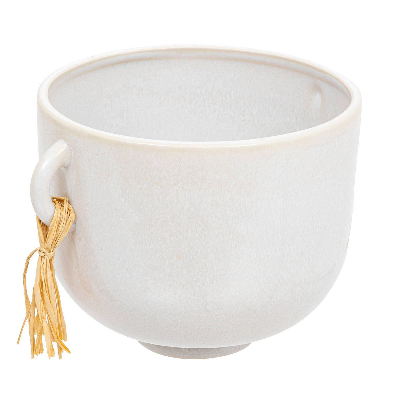 Atmosphera Cache pot The floral blanc - 14x11.5x18 cm