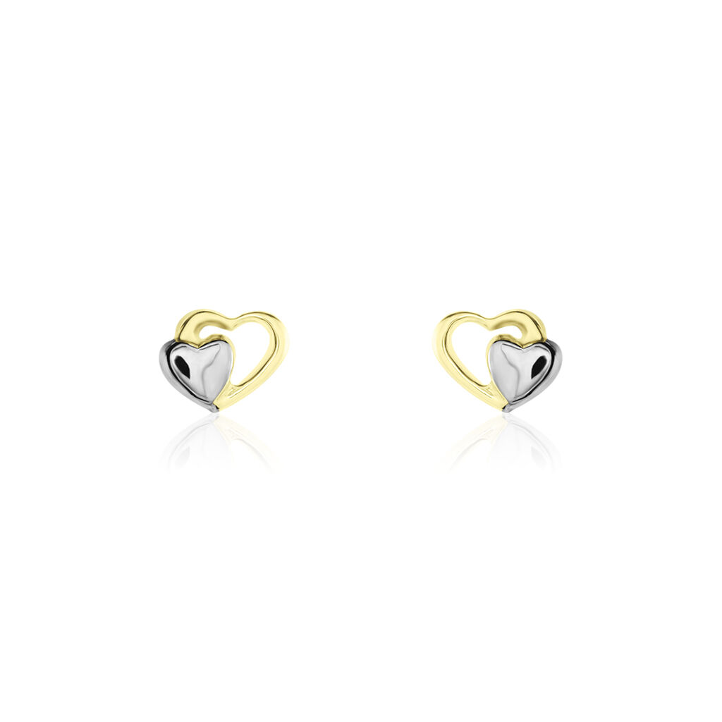 Boucles D'oreilles Puces Frantsesa Or Jaune