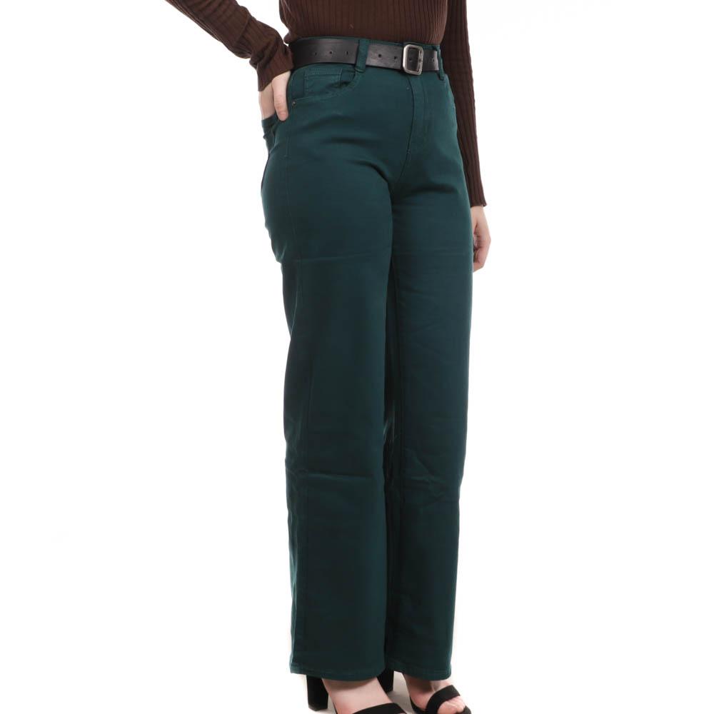 Monday Premium Jeans Droit Vert femme My Tinas 130
