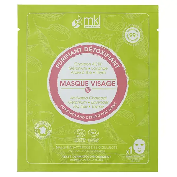 Máscara Facial Detoxificante e Purificante Orgânica MKL Green Nature
