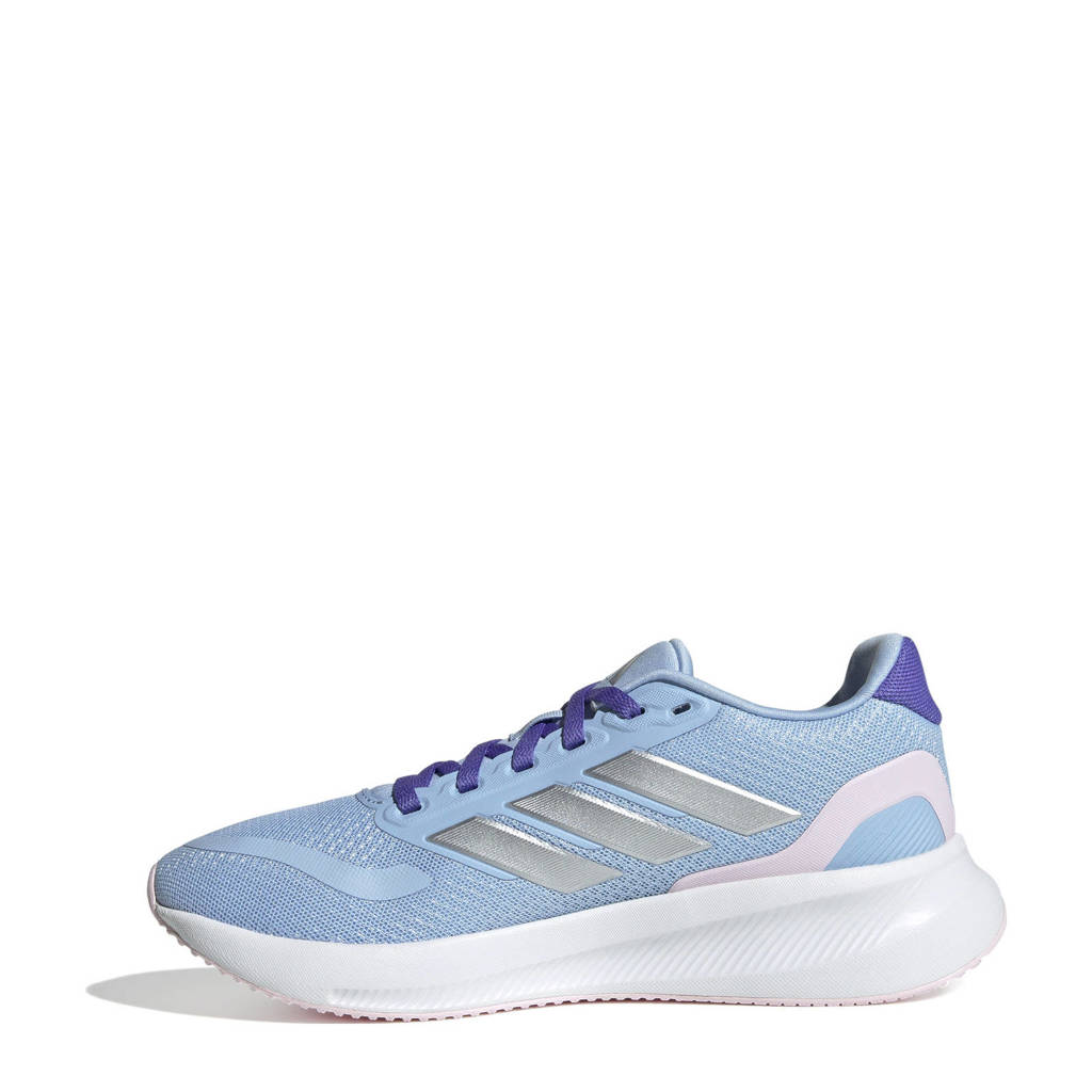 adidas Runfalcon 5 sneakers lichtblauw/zilver metallic