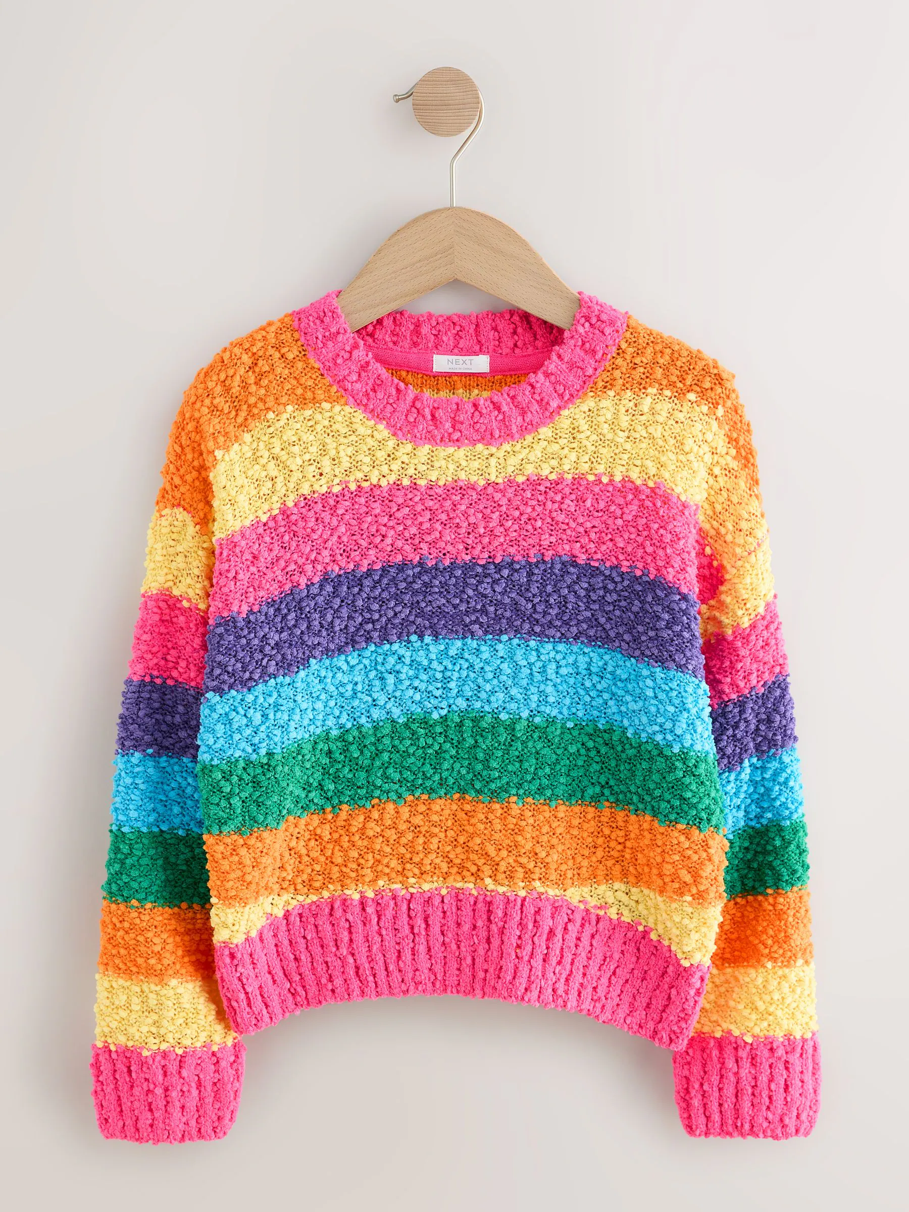 Multi - Regenboogkleurige trui (3-16jr)