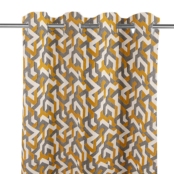 Rideau Tinui 140 x 260 jaune GoodHome
