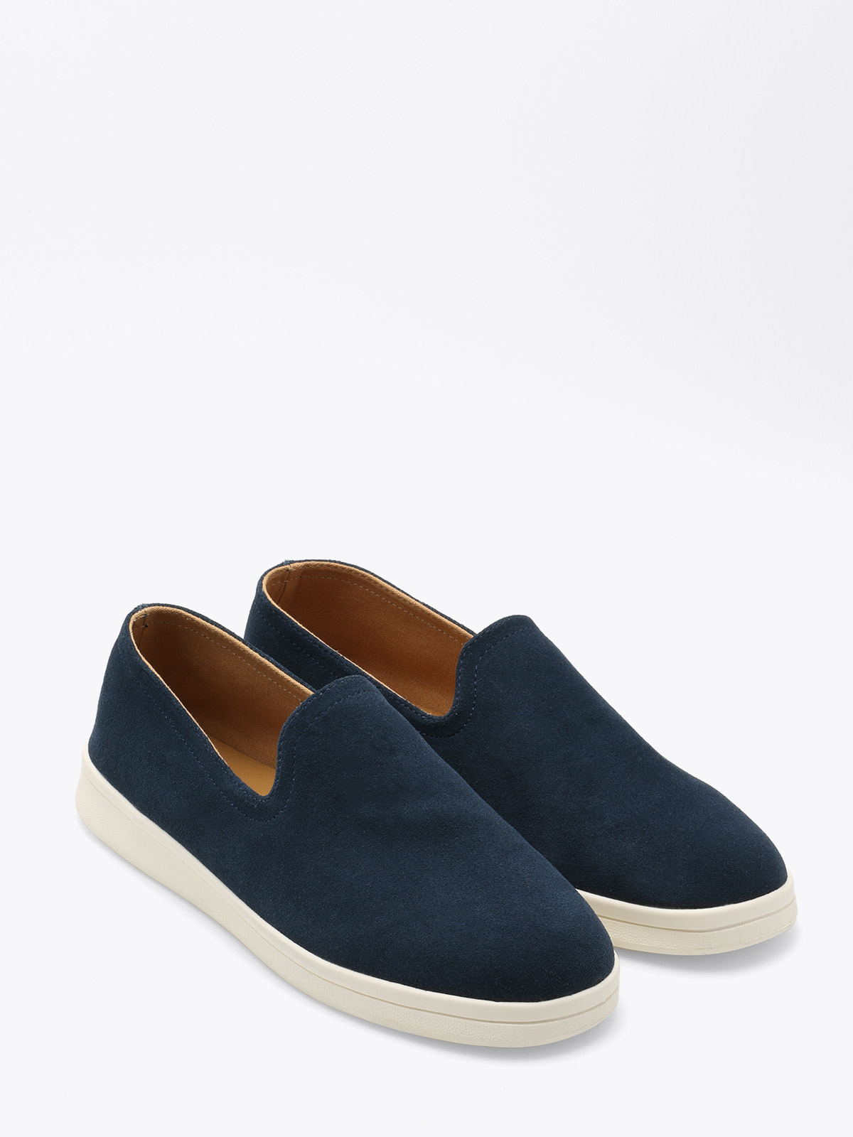 Genova Loafer Suede Navy - Trapes Sko