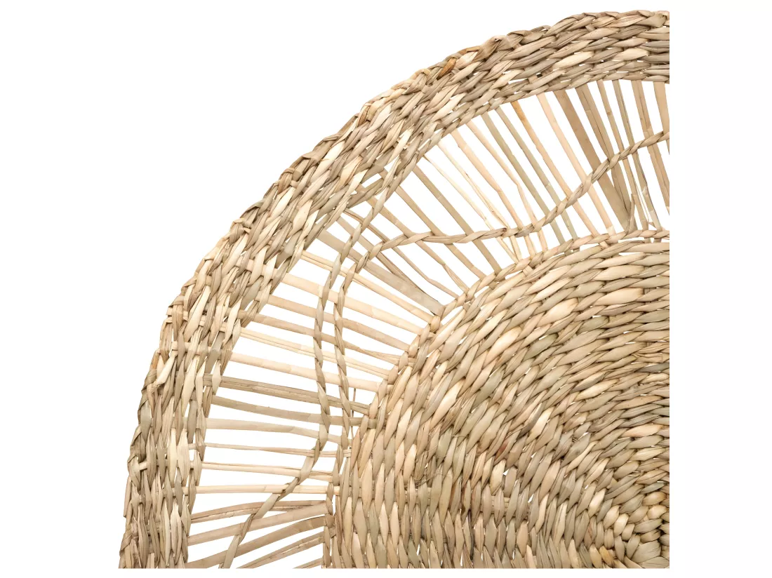Set de 3 Décorations murales en Seagrass D 38 - 28 et 18 cm
