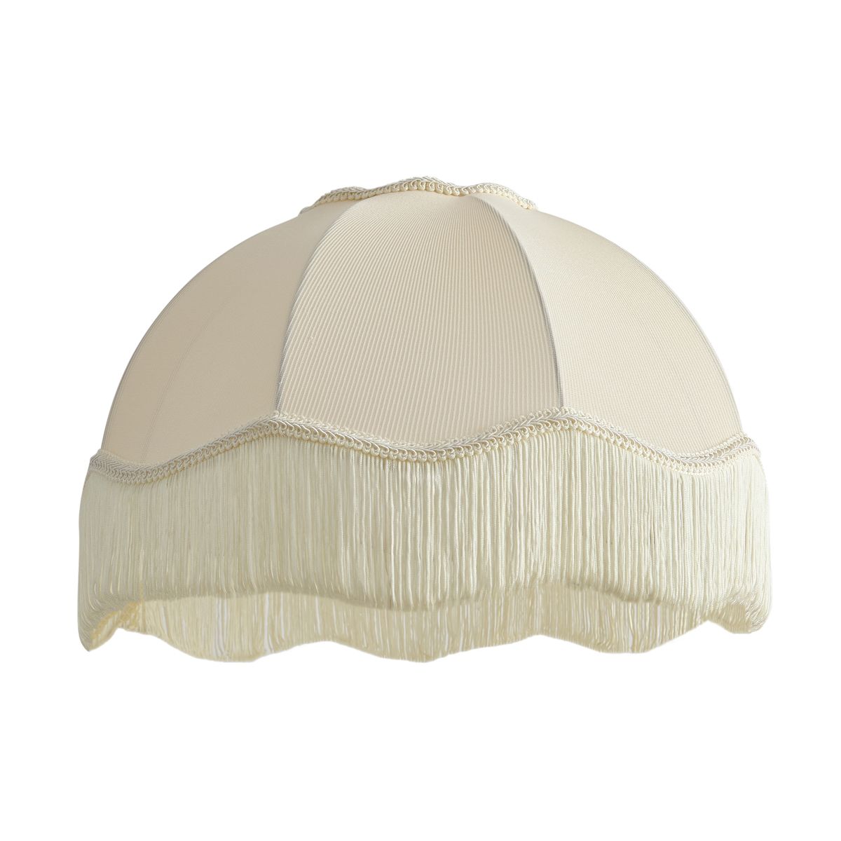 Stoffen lampenkap beige met witte binnenkant 45/15/21,5 - Heritage