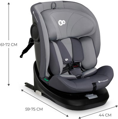 Kinderkraft I-GROW I-Size Bilstol, Grey
