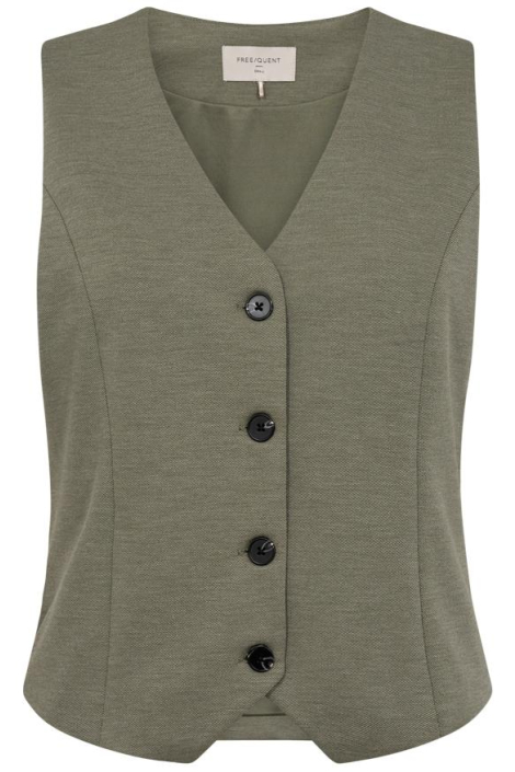 Freequent groene dames gilet