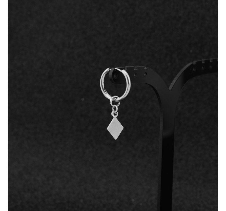 Juanitro - Argyle Hoop Drop Oorbel / Clip Oorbel
