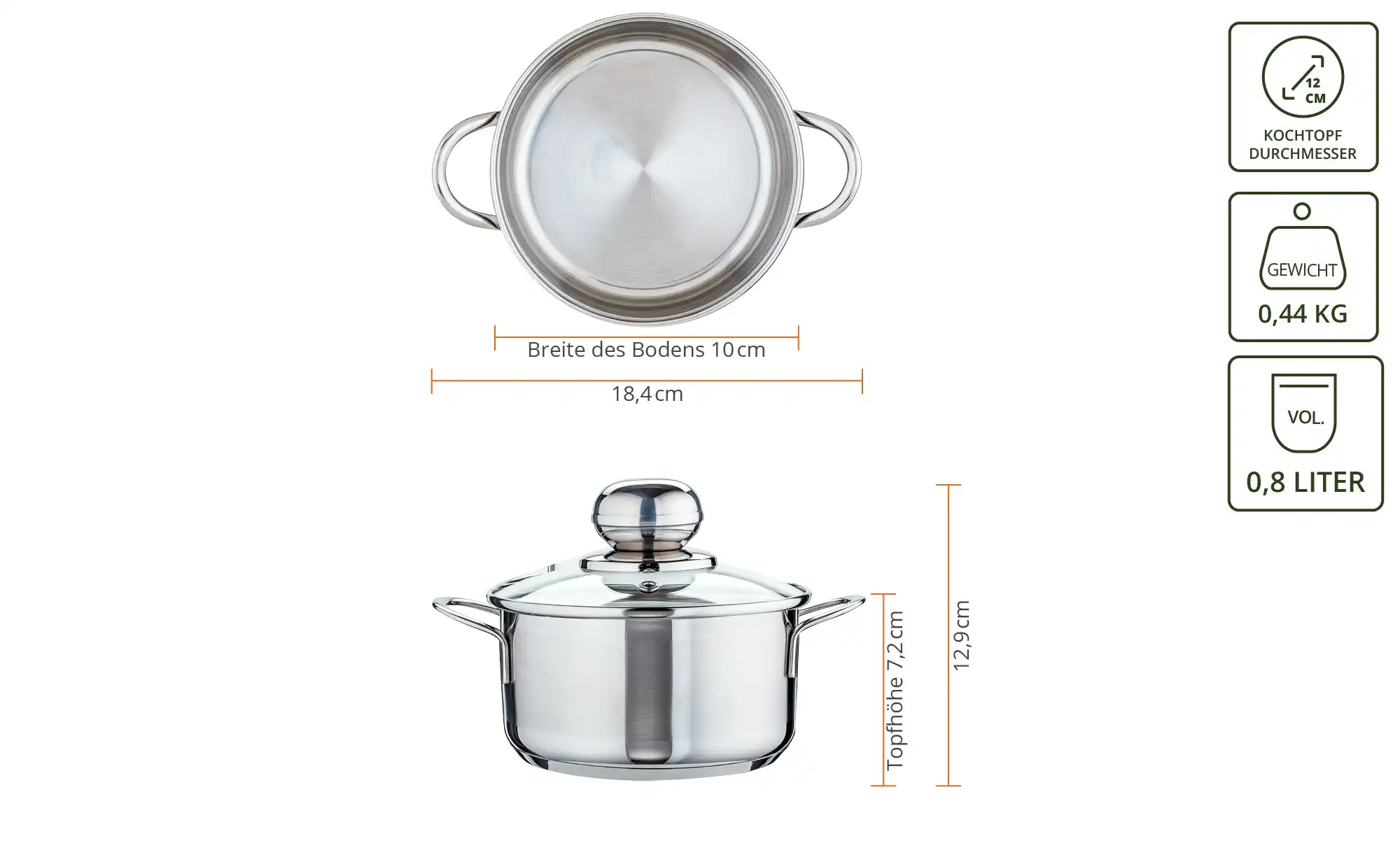 levelone Fleischtopf 12cm Basic