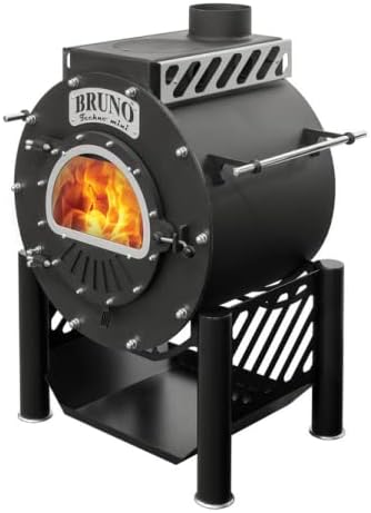 Werkstattofen Bruno® Techno Mini | mit Kochplatte und Ständer | 9 kW