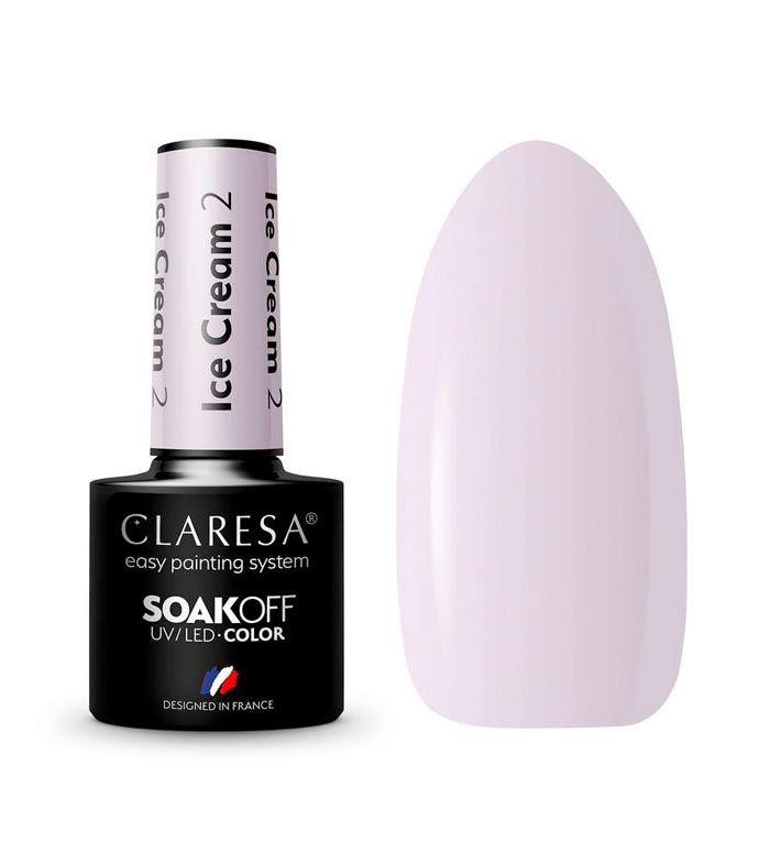 Claresa - Esmalte semi-permanente Soak off - 02: Ice Cream