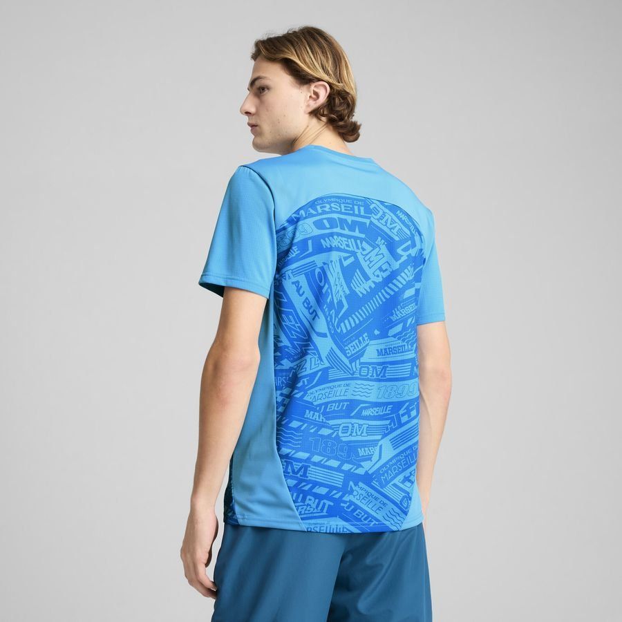OM Prematch SS Jersey Bleu Azur-Frosted Dew