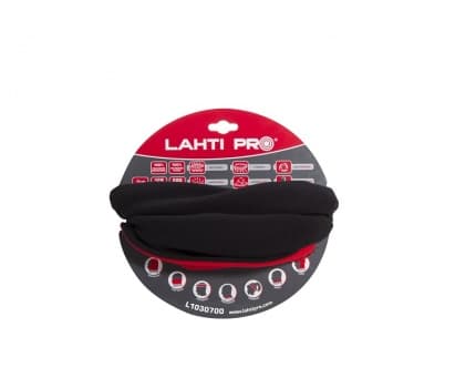 Lahti Pro Multifunksjonell fleece skorstein svart og rød L1030700