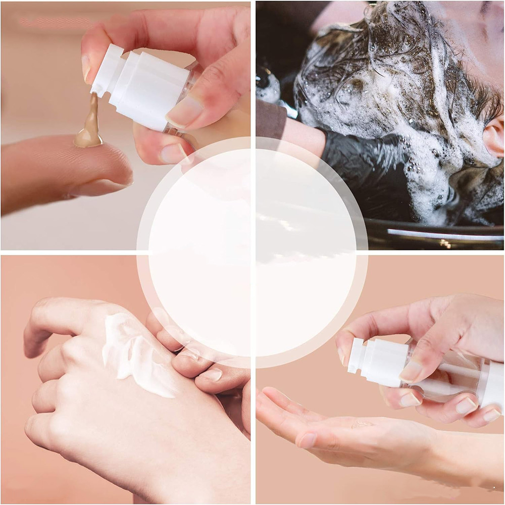 (50ml) Befüllbarer Airless Pump Lotionspender Reise Make Up Kosmetik Behälter - Transparent