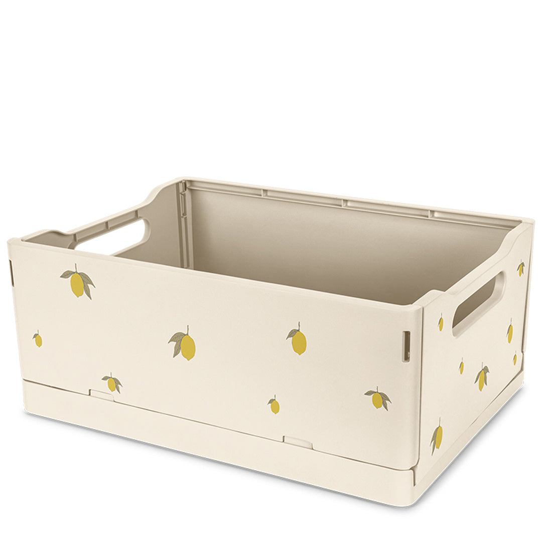 konges sløjd opbergkrat - lemon - 2st