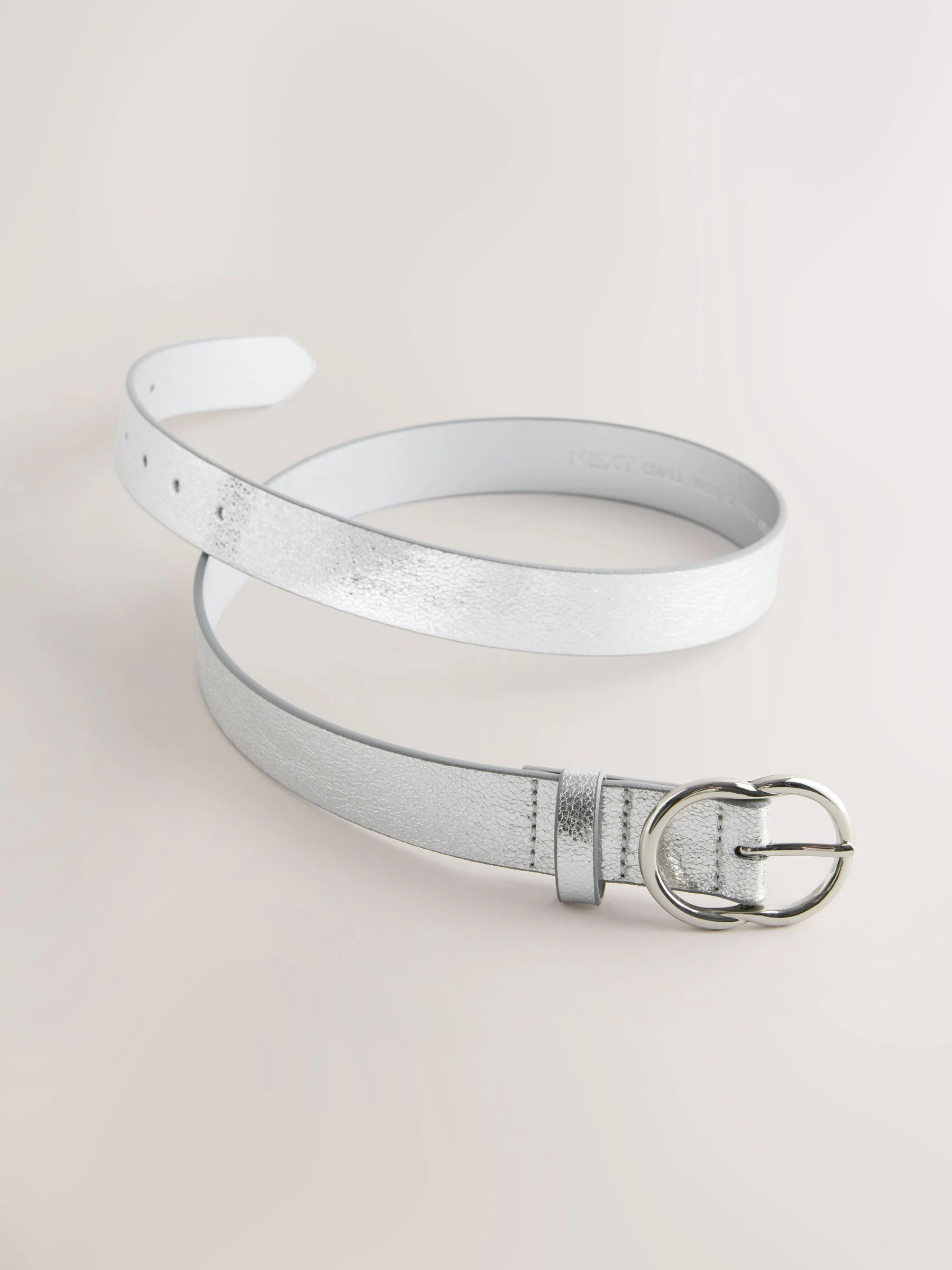 Silver Crackle - Normale PU-riem