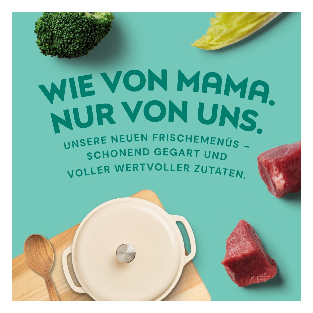 Nutriment Frischemenü Pferd, Spinat & Erbsen 20x400 g