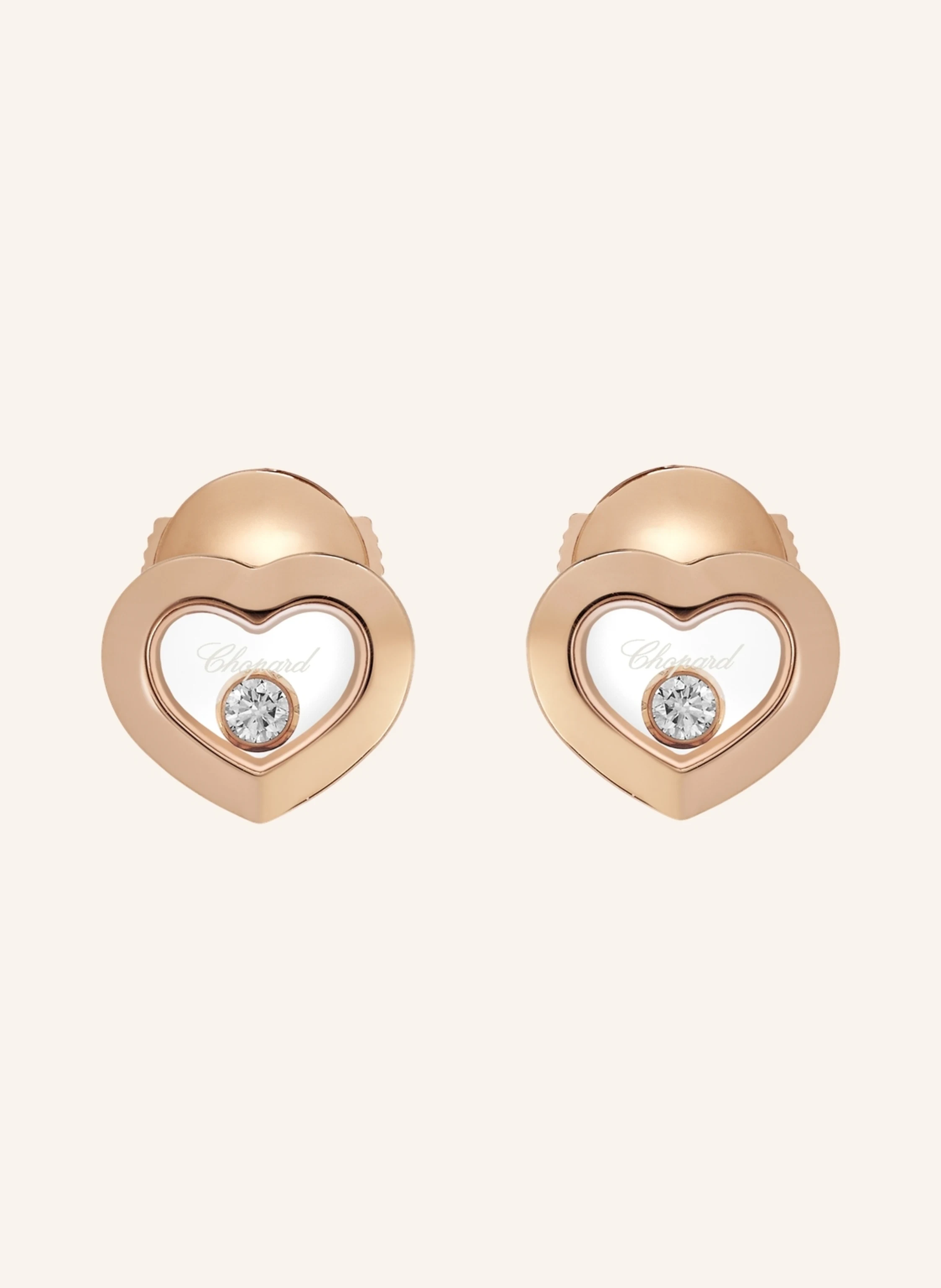 Chopard Ohrring HAPPY DIAMONDS ICONS Ohrringe aus 18 Karat Roségold und Diamanten