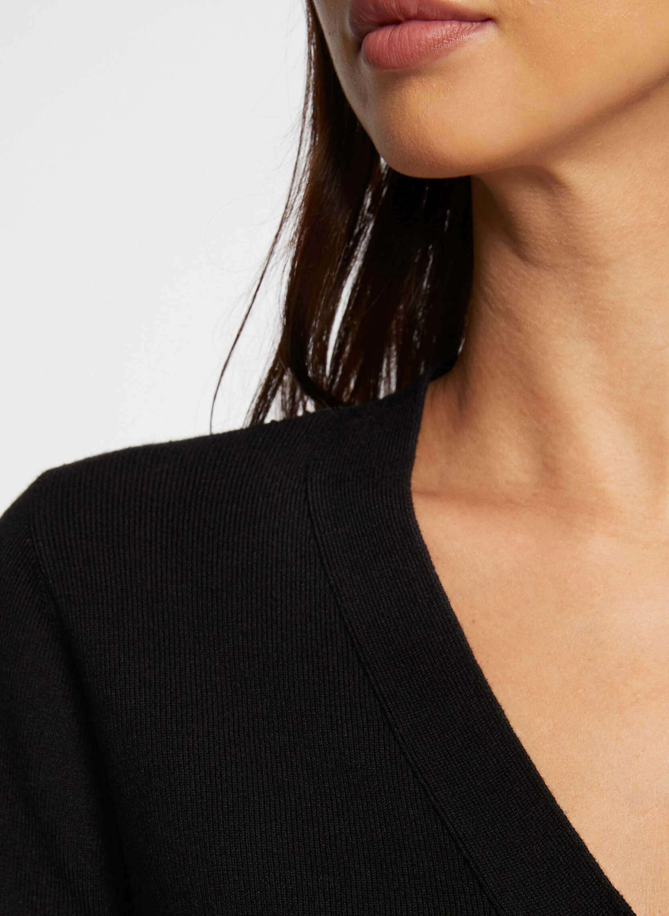 MIDOU - Gilet col V | Noir