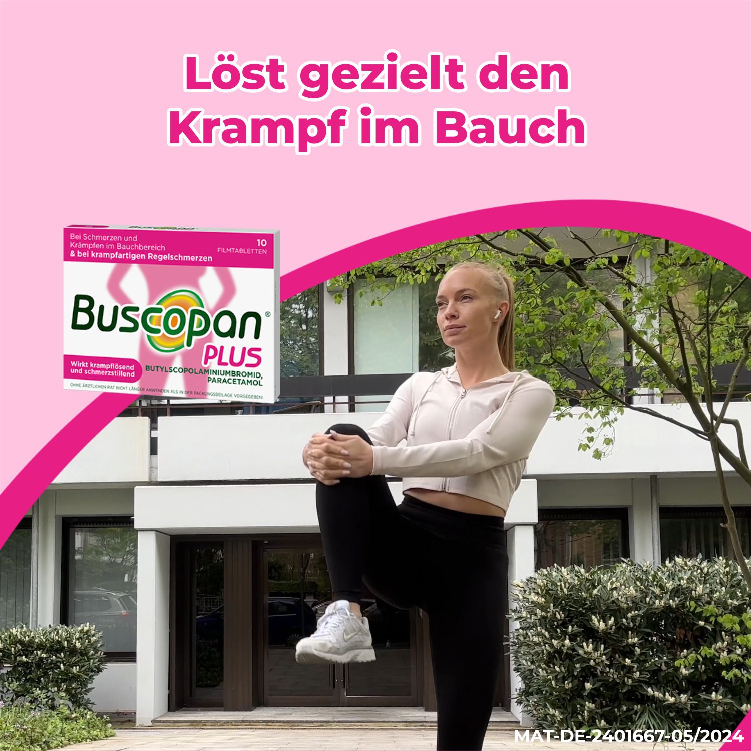 Buscopan PLUS bei Regelschmerzen