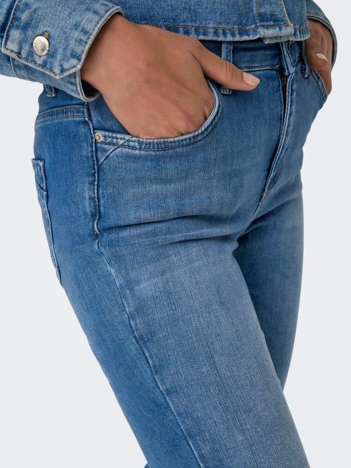 ONLBLUSH Mittlere Taille Skinny Fit Jeans Medium Blue Denim