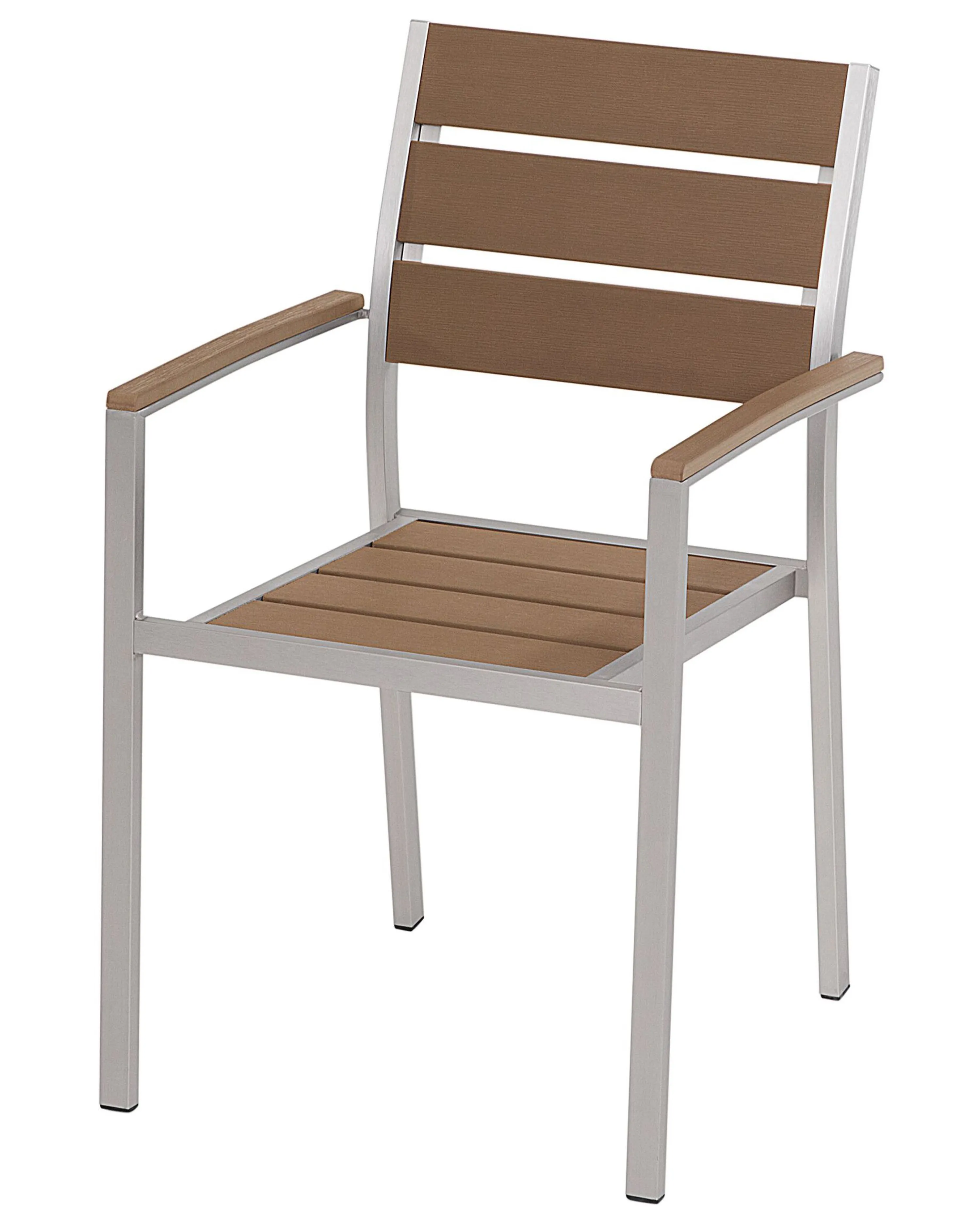 Set van 6 tuinstoelen VERNIO Bruin