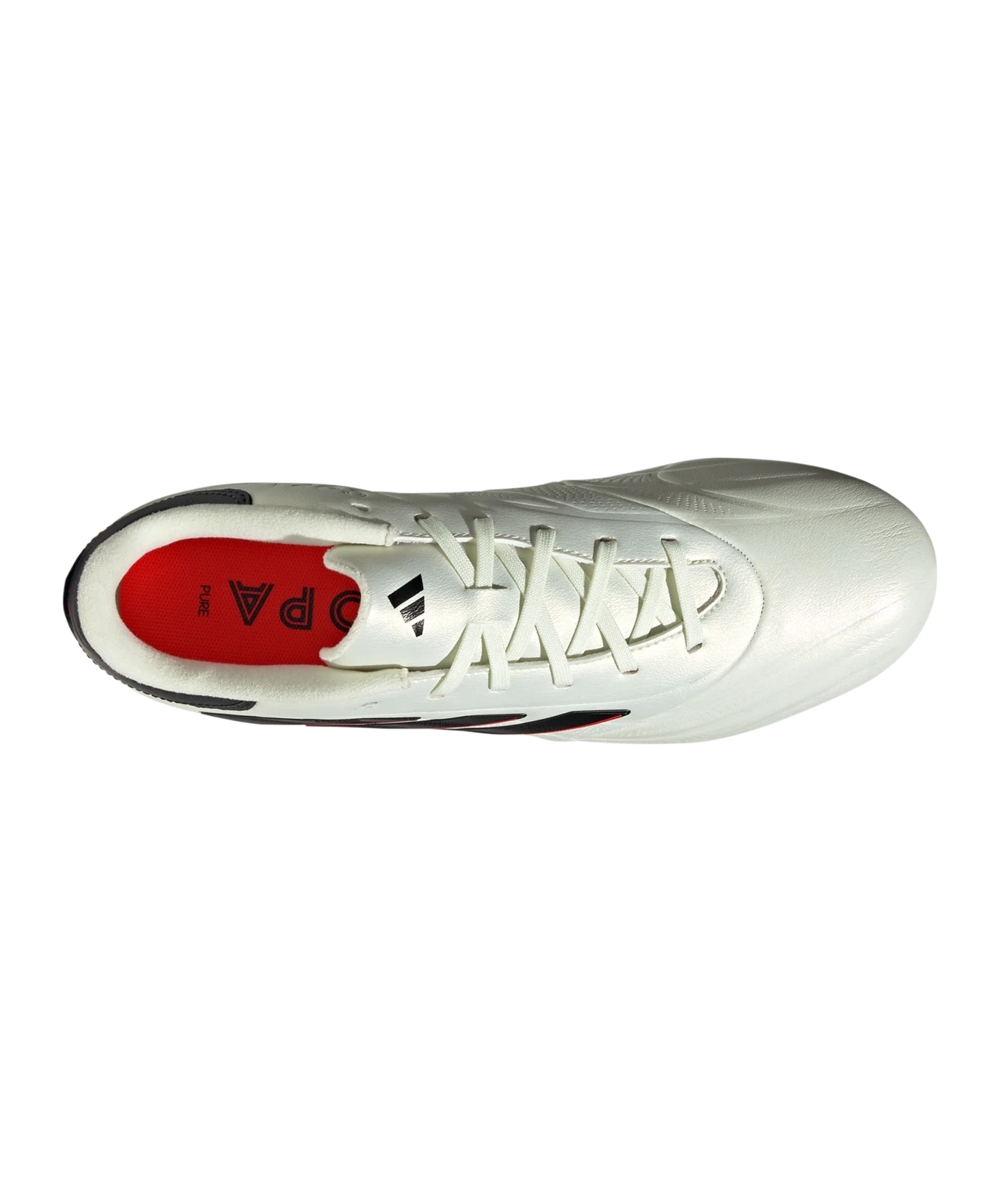 adidas COPA Pure 2 League FG Solar Energy Weiss Schwarz Rot