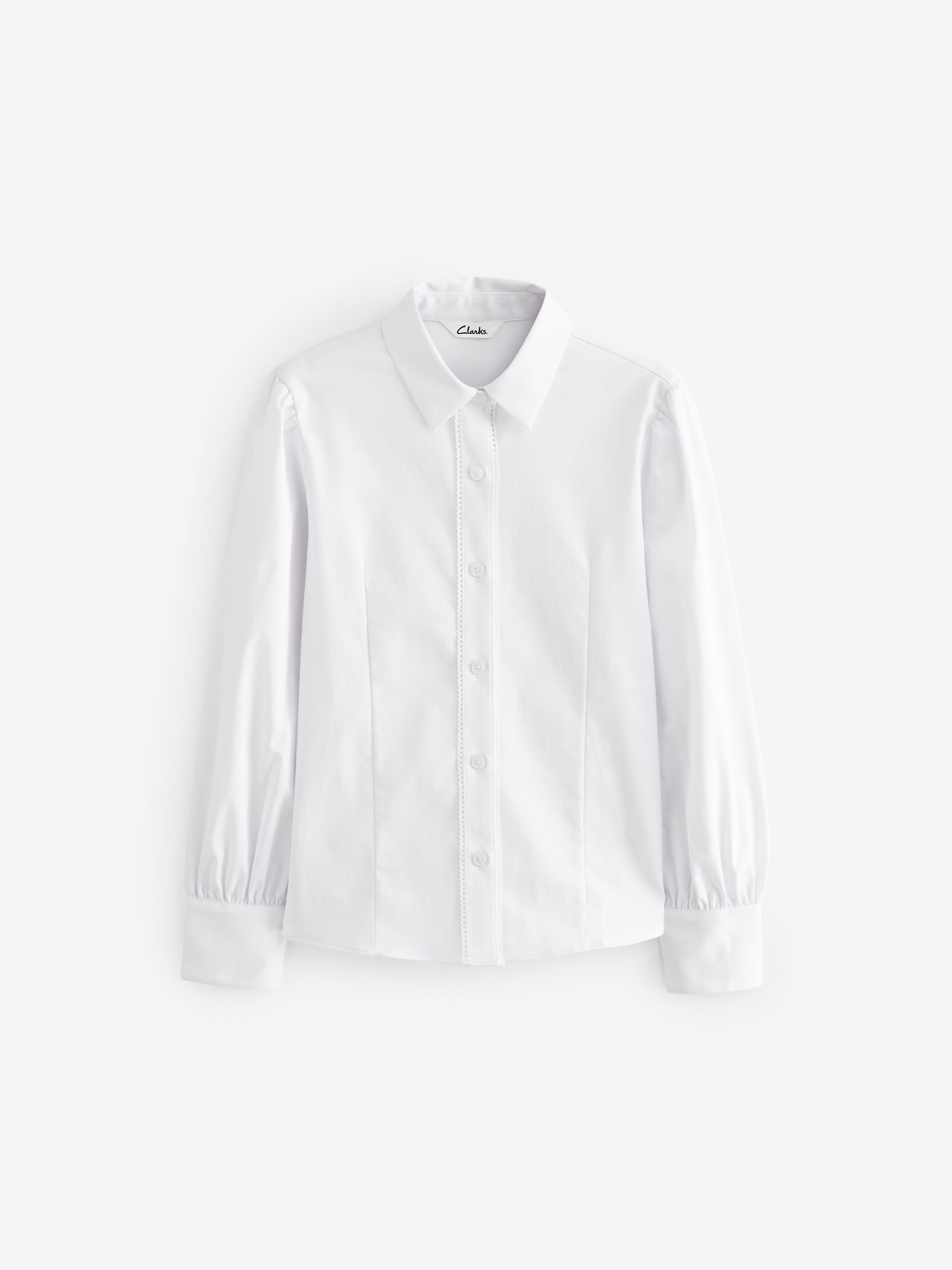 Clarks Fitted Long Sleeve School Shirt