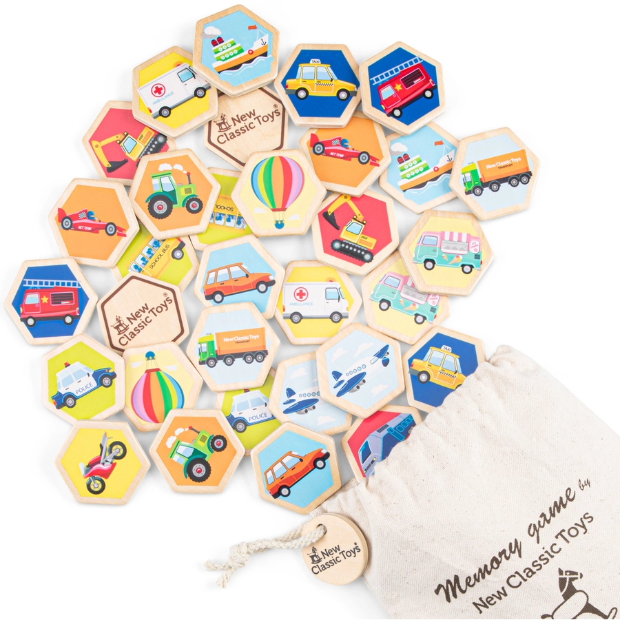 New Classic Toys Memory - Fahrzeuge