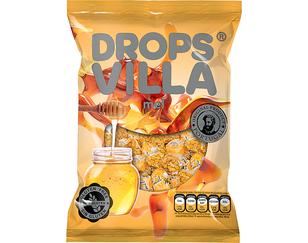 DROPS VILLA RECHEADO MEL 200G