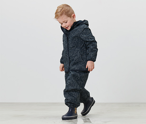 Kinder-Thermo-Regenjacke mit reflektierenden Elementen