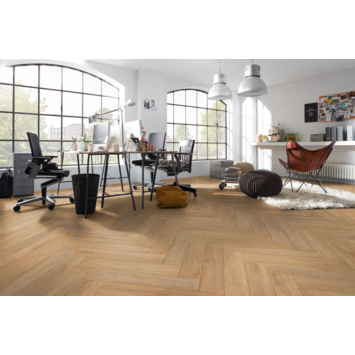 KARWEI laminaat Grand Oak visgraat grijsbruin eiken