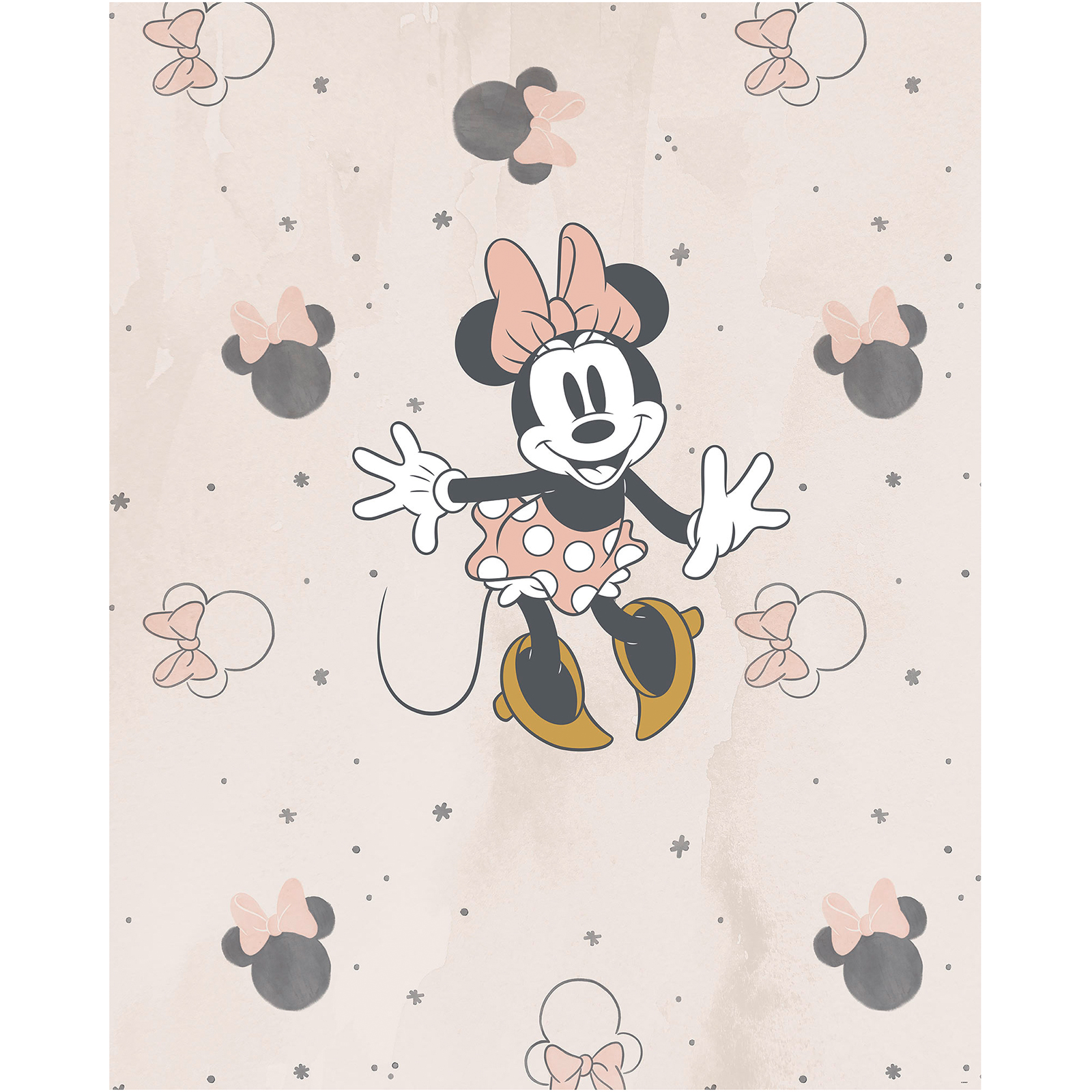 Vlies-Fototapete MINNIE PARTY MOUSE - bunt - 200x250 cm