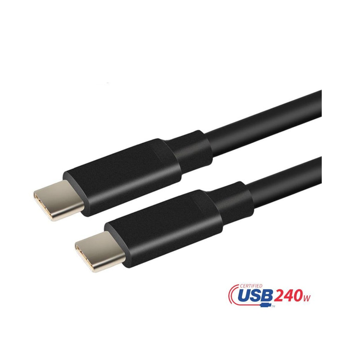 USB-IF-sertifisert 1m USB-C 2.0 240W Hurtiglading 480Mbps
