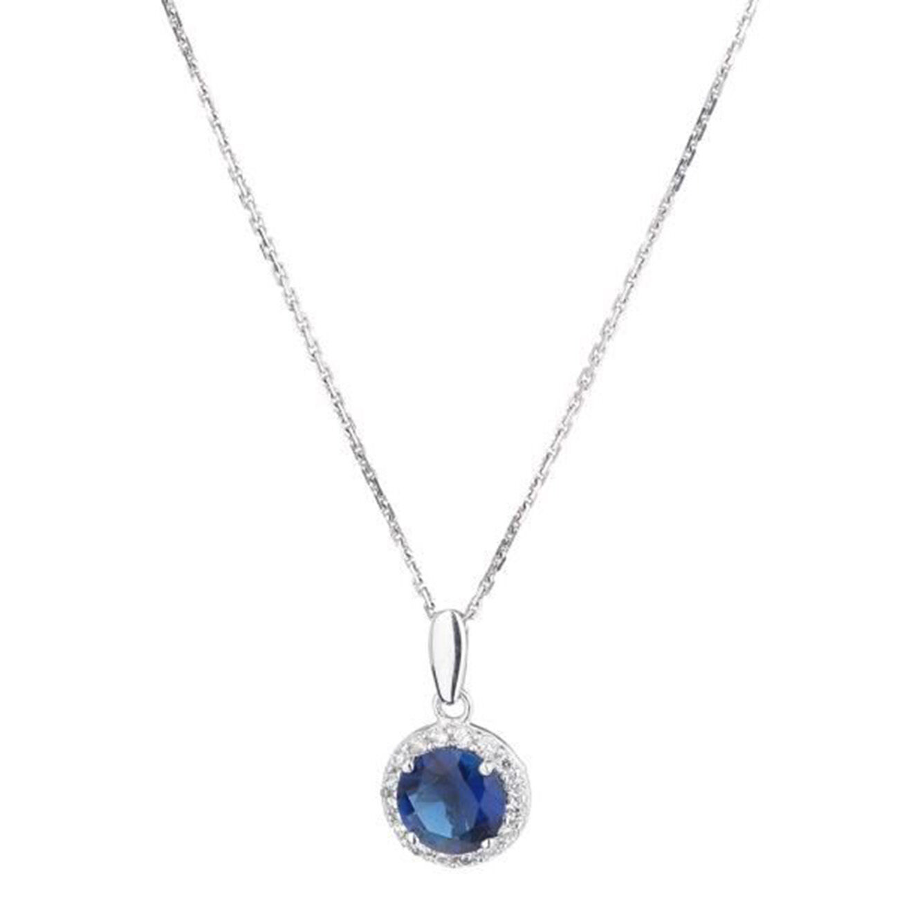 Instant d'Or Pendentif Bleu merveilleux or blanc