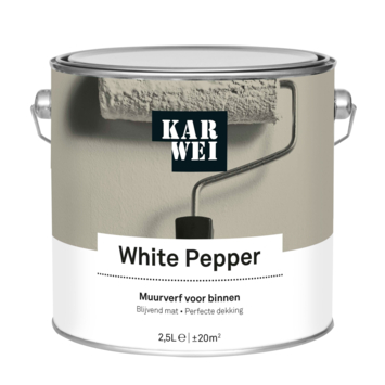KARWEI muurverf white pepper mat 2,5 liter