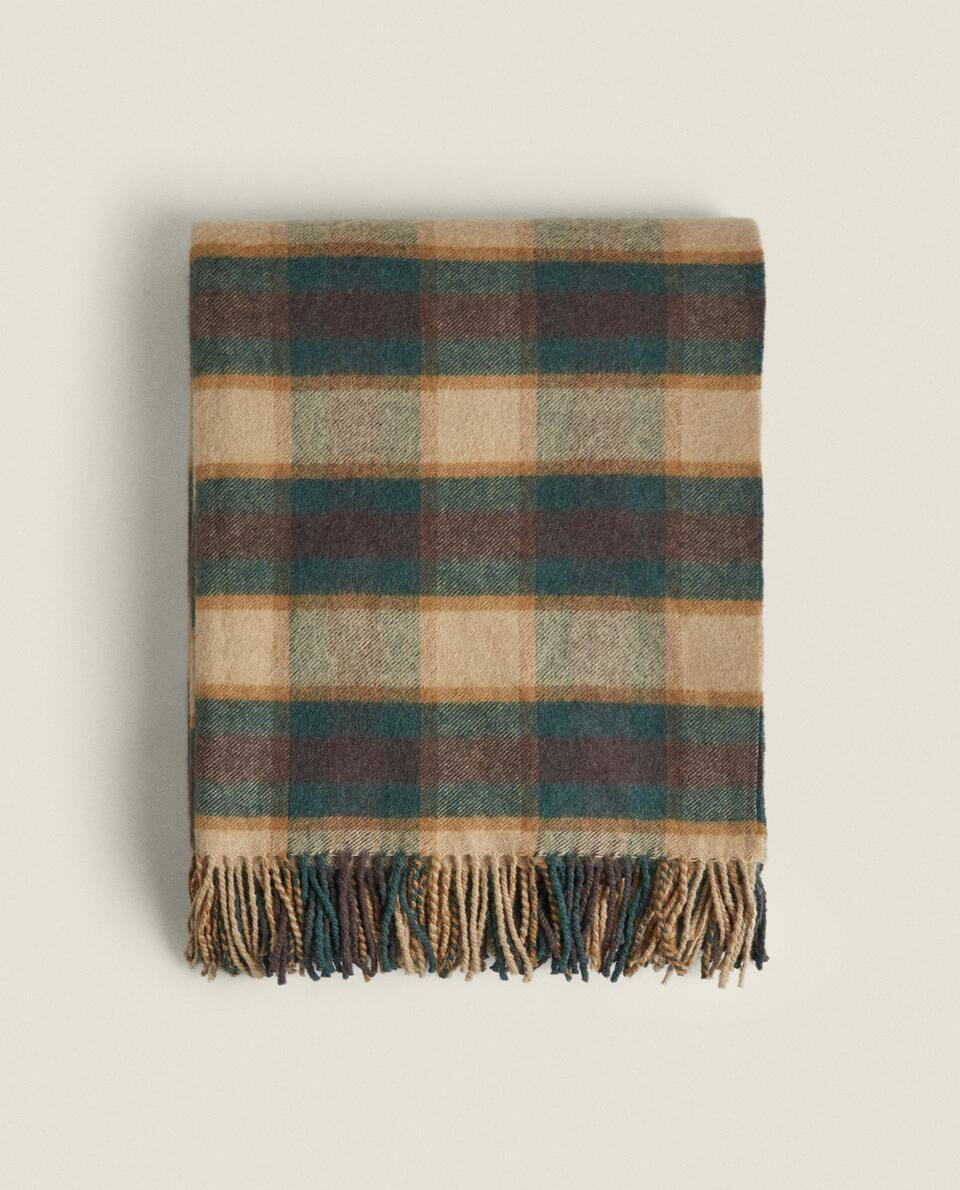 COBERTOR DE LÃ TARTAN