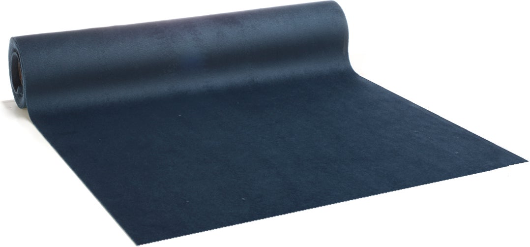 Vivant tafelloper Velvet Satin blauw 250 x 28 cm
