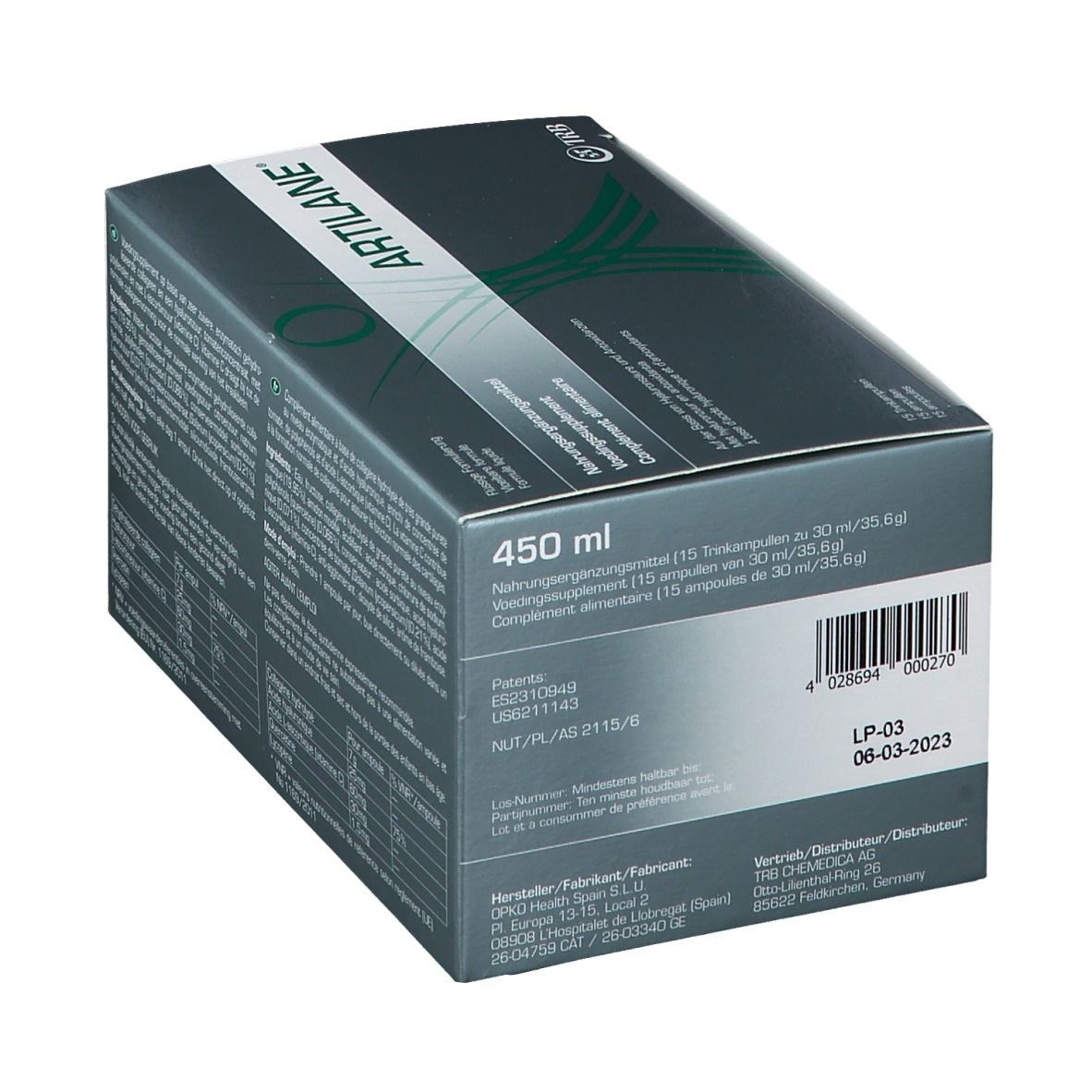 Artilane® Trinkampullen