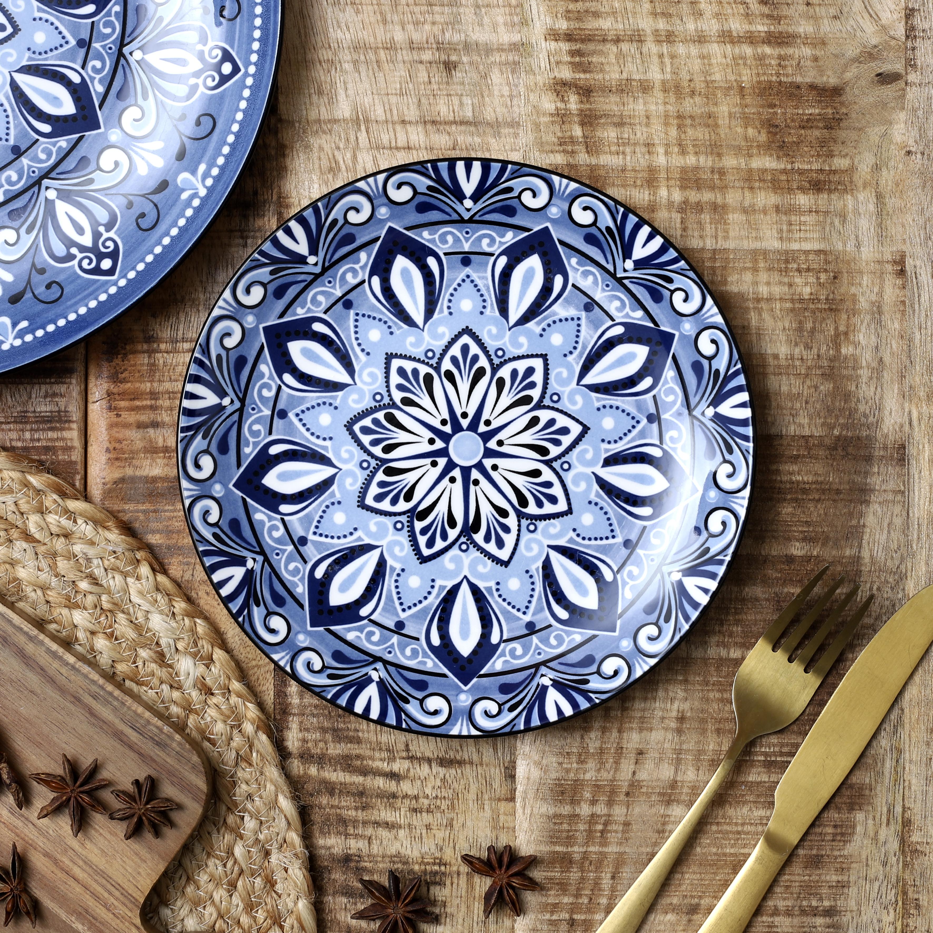 ASSIETTE JAIPUR BLEUE D.19CM