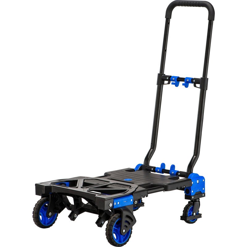 Diable chariot aluminium pliant 2 en 1 - Charge 68 kg