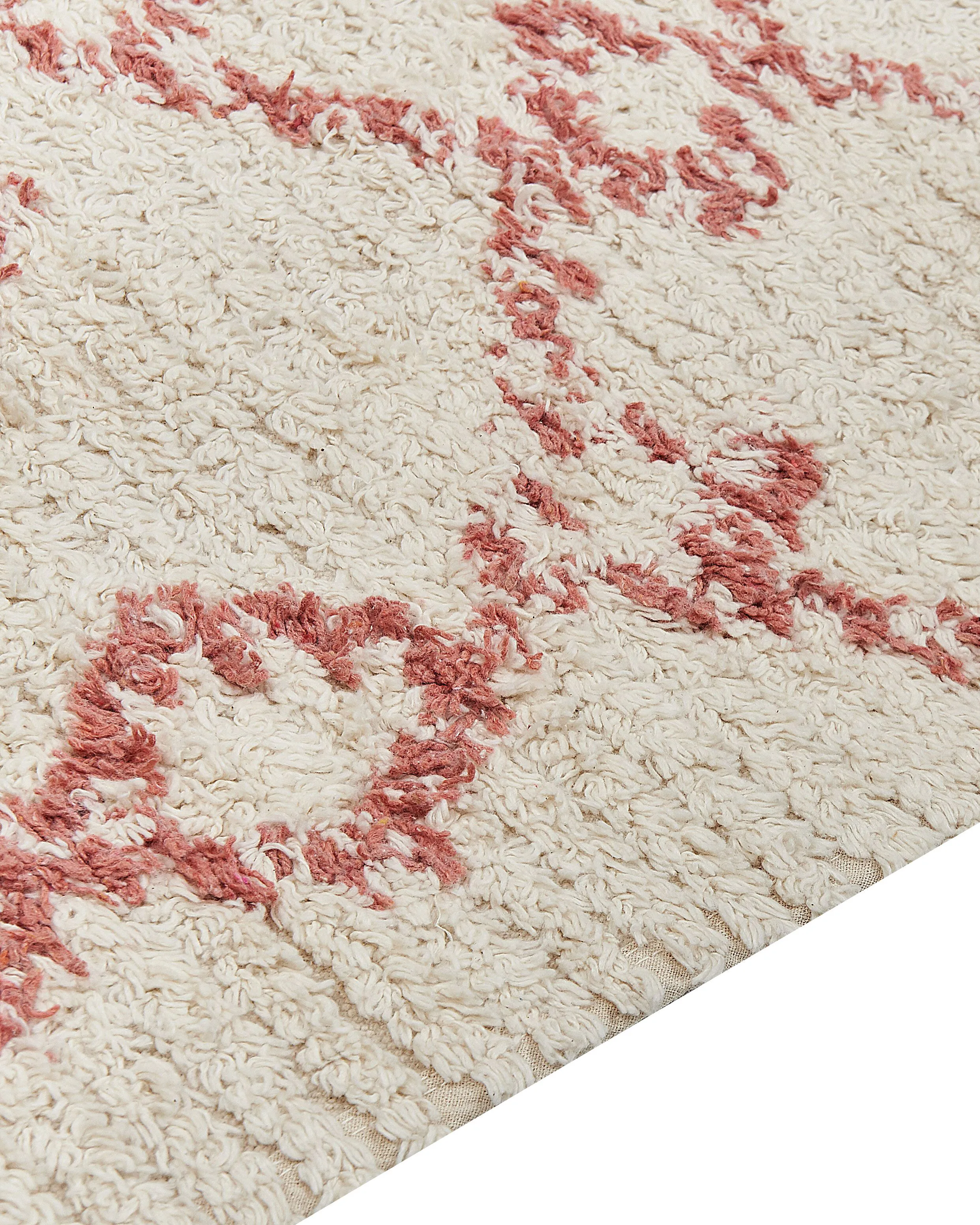 Vloerkleed BUXAR Beige 160 x 230 cm Katoen