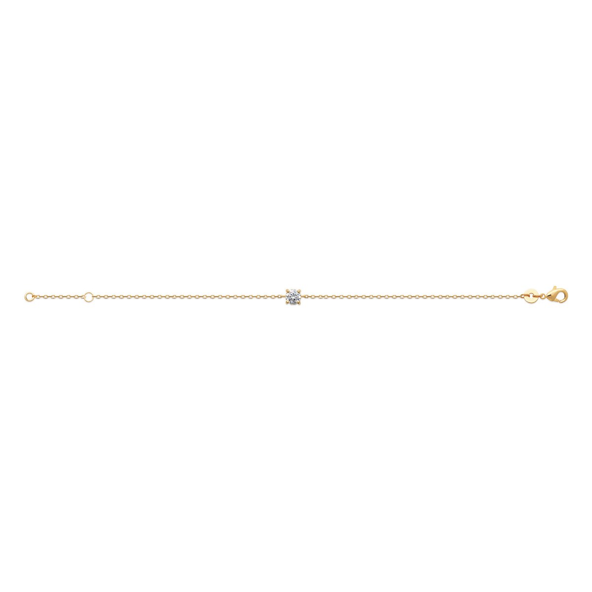 Bracelet Brillaxis solitaire oyde de zirconium 5 mm