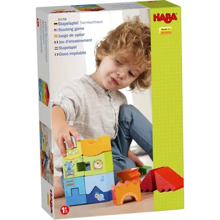 HABA 303708 Stapelspiel Tier-Hochhaus