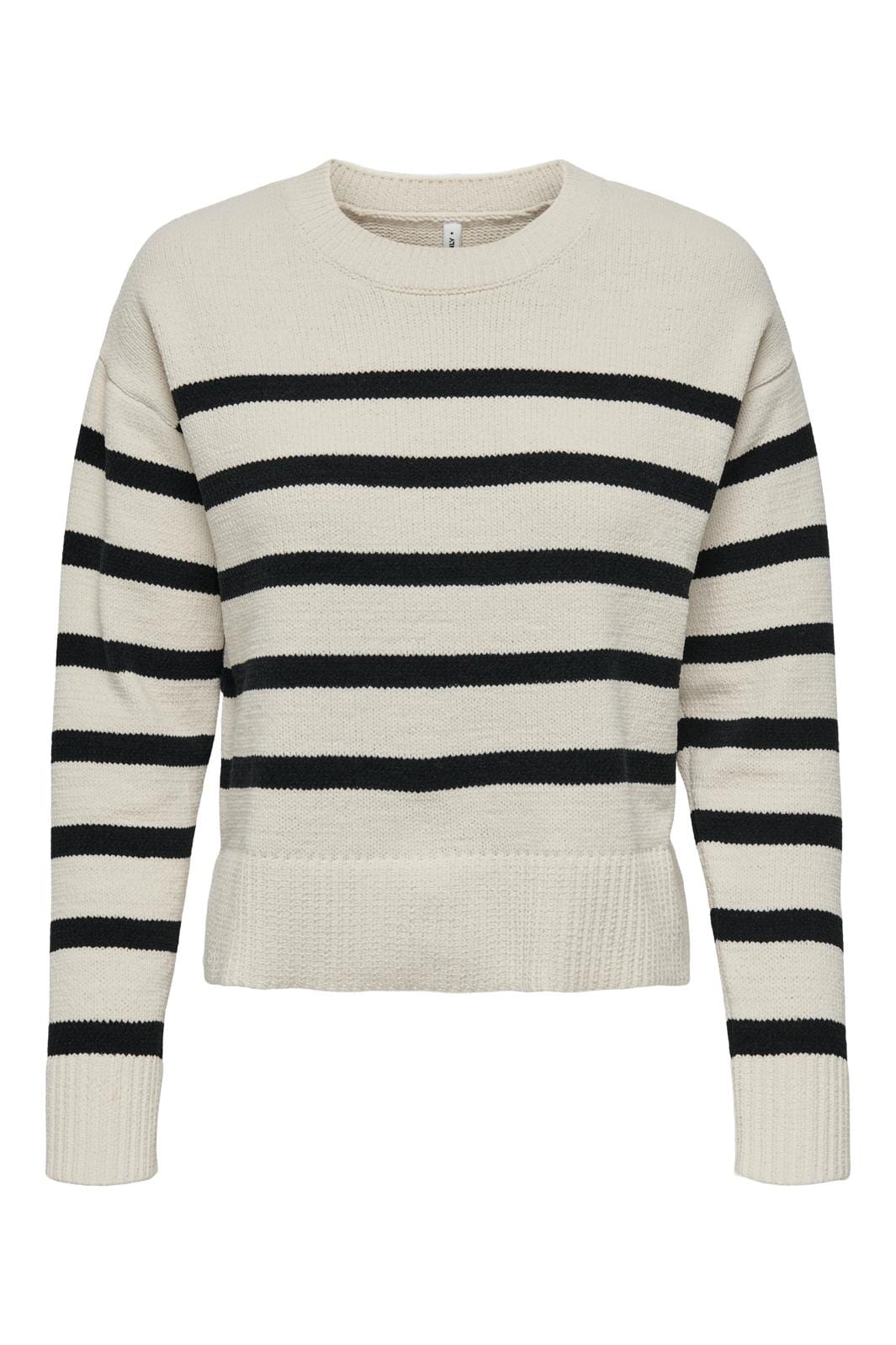 Only Onlelly Life Ls Stripe O-Neck Cc Knt 4632531 birch black