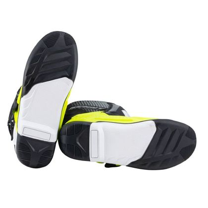Bottes cross Kenny TRACK WHITE NEON YELLOW 2024 - Blanc / Jaune
