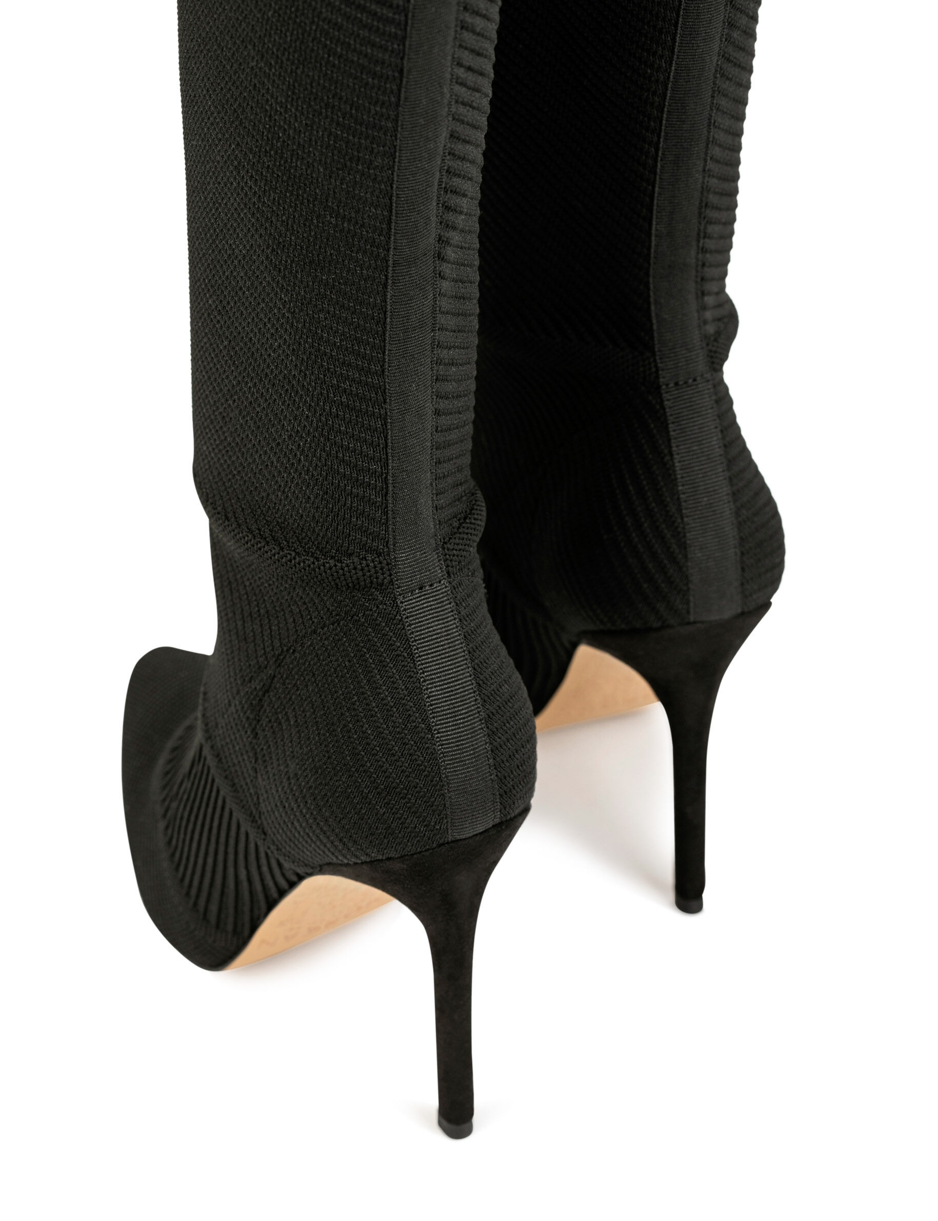 Bottes à talons aiguilles noir femme - noir