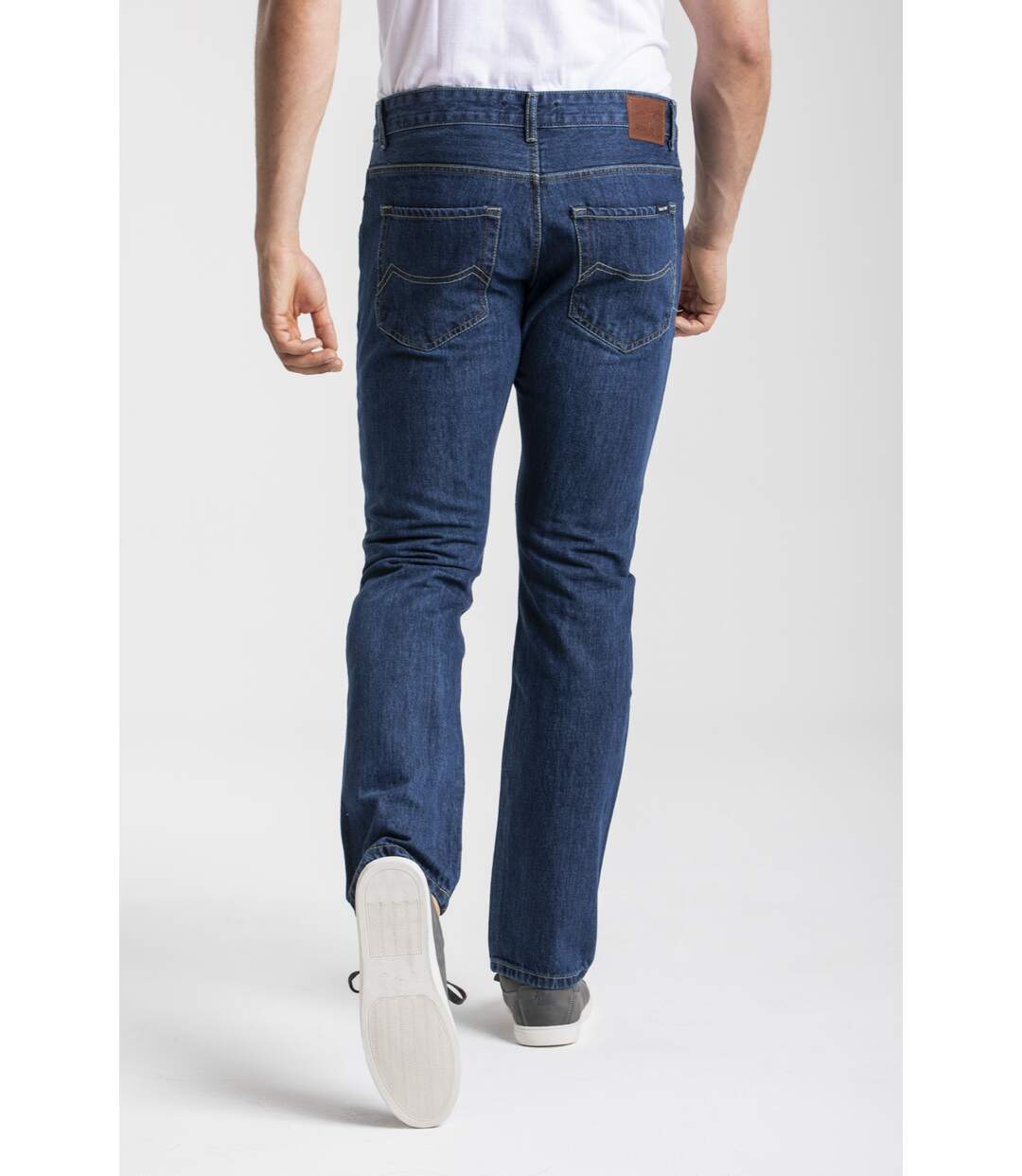 Jeans coupe droite RL70 confort coton stone washed MARINE