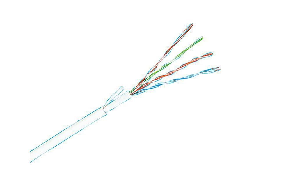 Verlegekabel R35291 Cat 5e, U/UTP, 305 m, Grau<br>Installationskabel Kat. 5e, U/UTP, 4P, 200 MHz, PVC,grau, Eca, 305 m